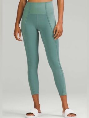 Lululemon Align Ribbed Panel High-Rise Tight 25" in Tidewater Teal Size 8